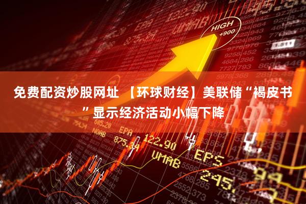 免费配资炒股网址 【环球财经】美联储“褐皮书”显示经济活动小幅下降